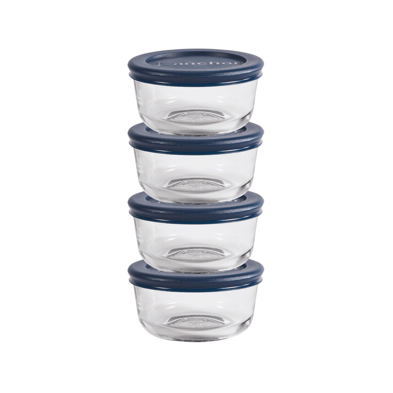 Glass Food Storage Containers with Lids, 1 Cup Round, Set of 4 gallery
