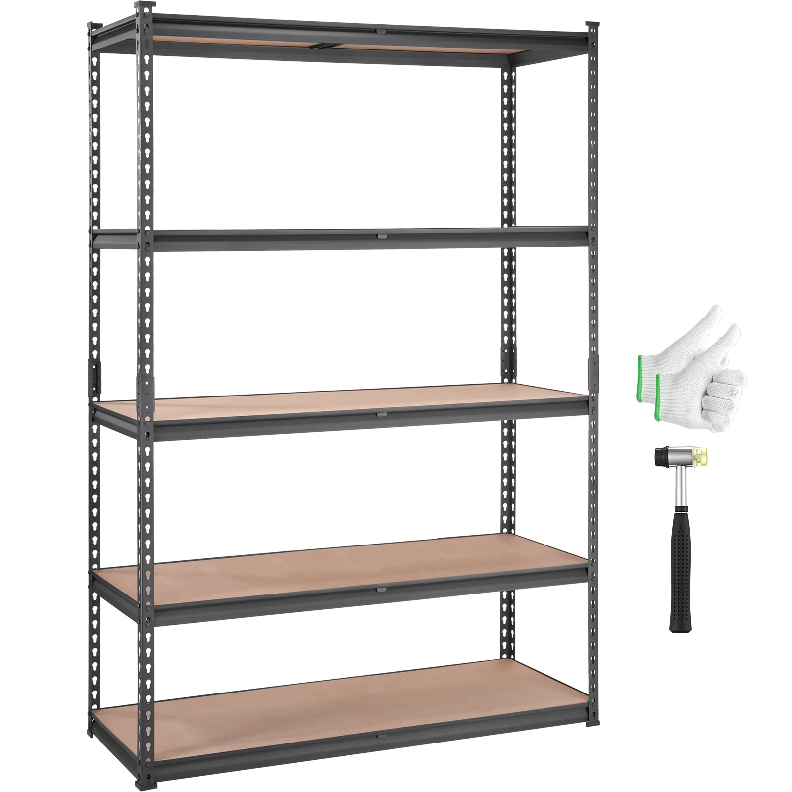 VEVOR Storage Shelving Unit Garage Storage Rack 5-Tier Adjustable 2000 lbs Load gallery
