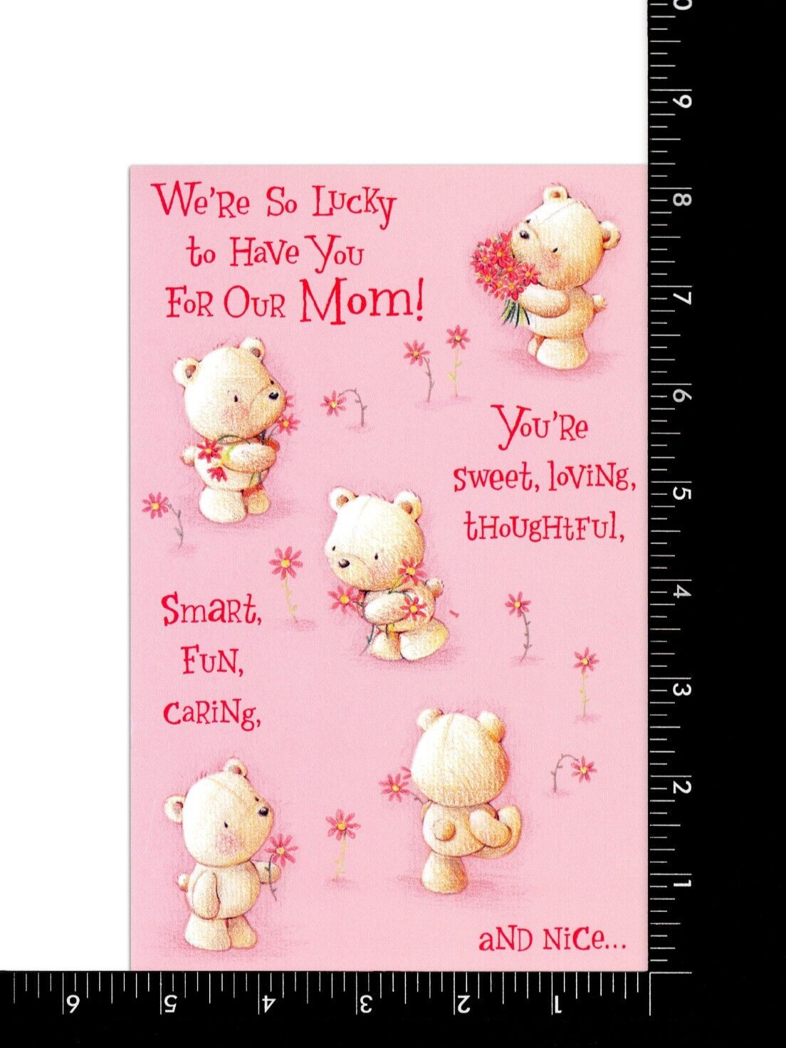 Cute HAPPY BIRTHDAY Card FOR MOM, Teddy Bears, by American Greetings + Envelope gallery