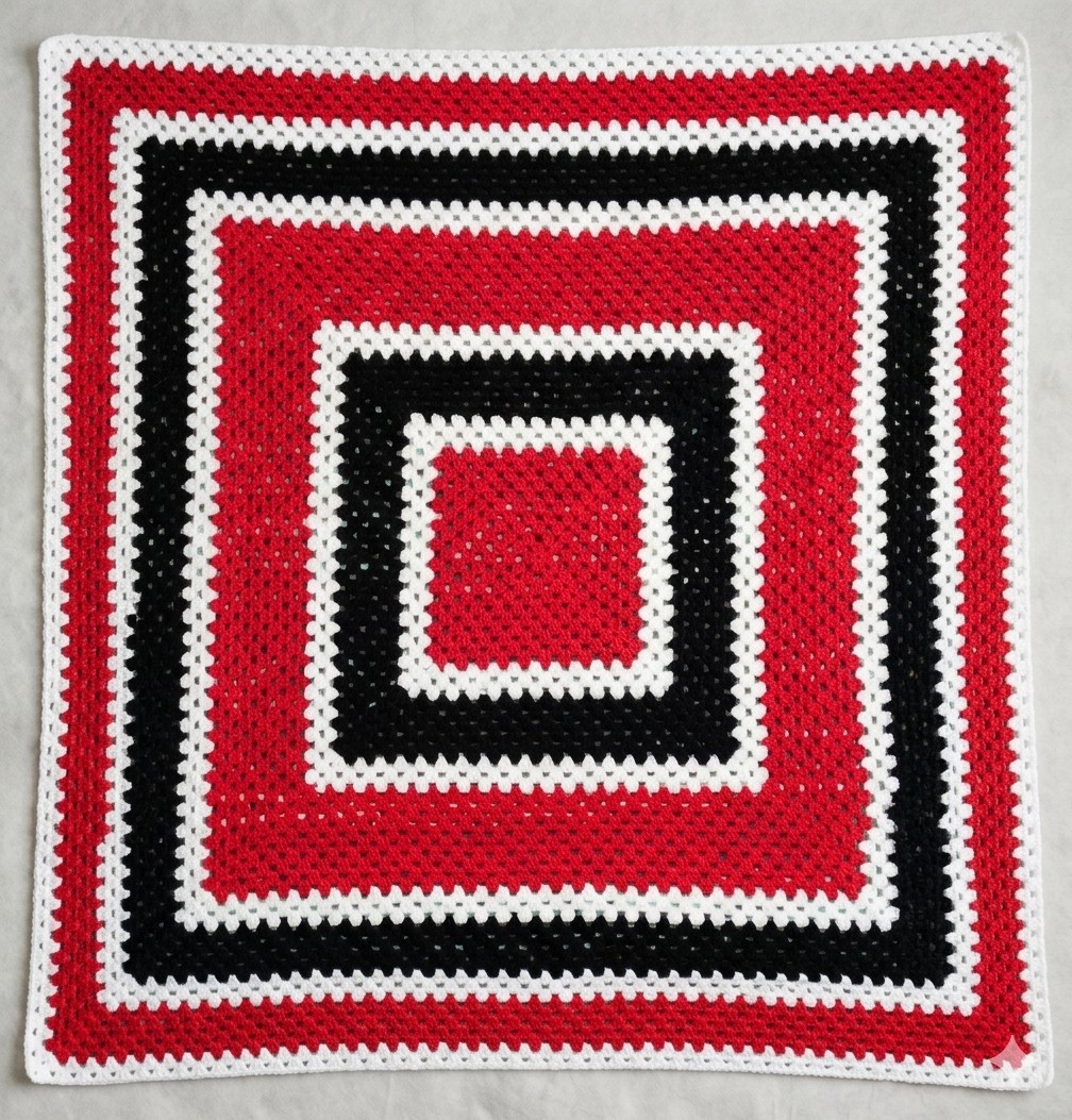 Stranger Things Afghan Blanket Mike Wheeler Basement Replica Crochet 60x60 Inch gallery