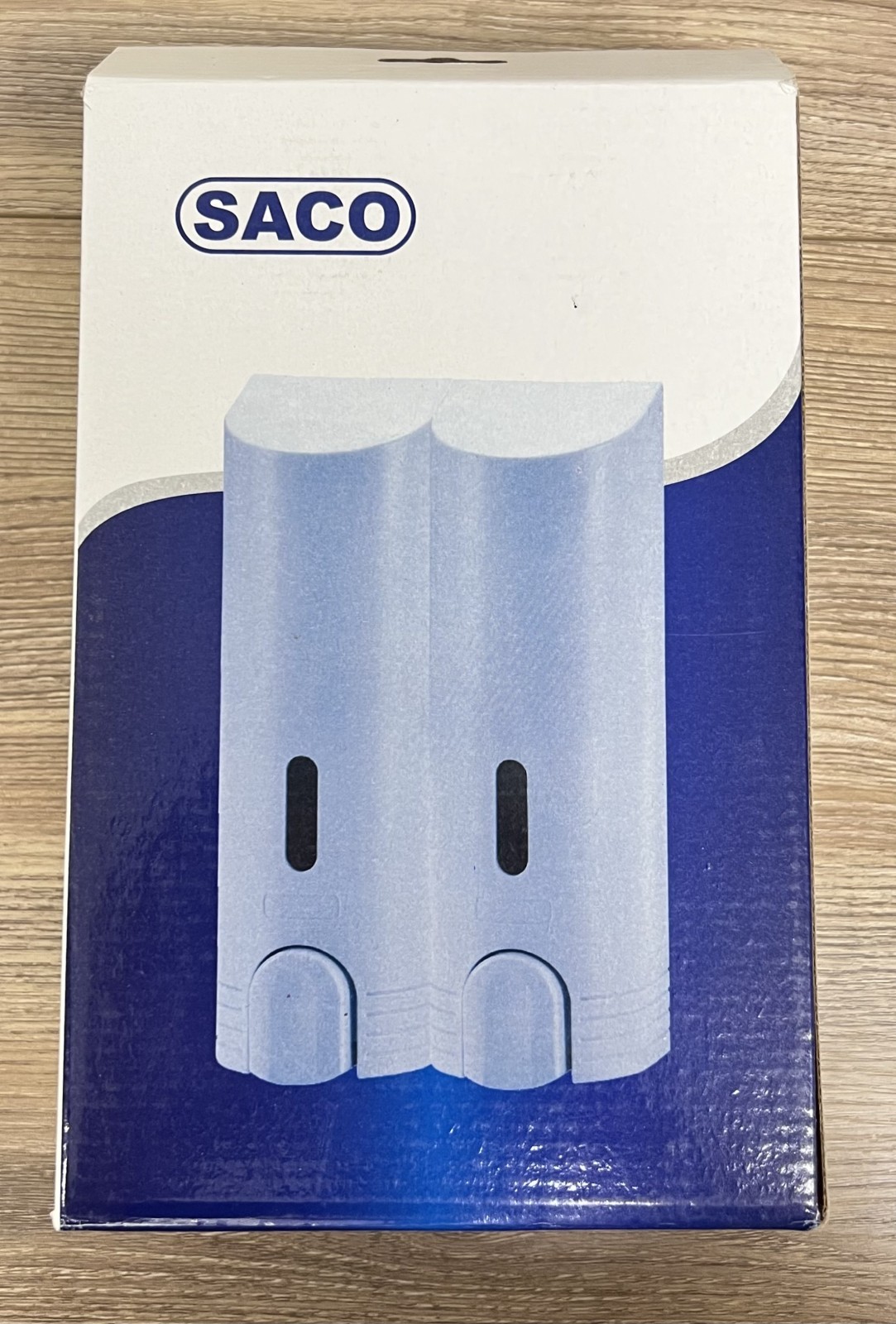Saco - Wall Mounted Double Soap Dispenser - Easy Assembly - School, Office gallery