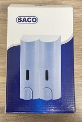 Saco – Wall Mounted Double Soap Dispenser – Easy Assembly – School, Office