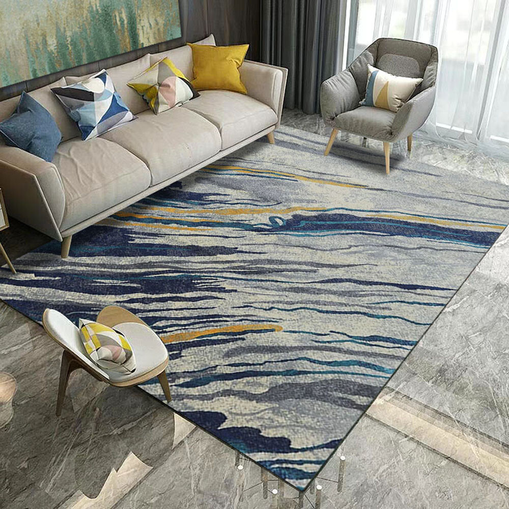 Rug Large Carpet Mat Rectangular Bedroom Non-slip Creative Sofa Table Carpet Mat gallery