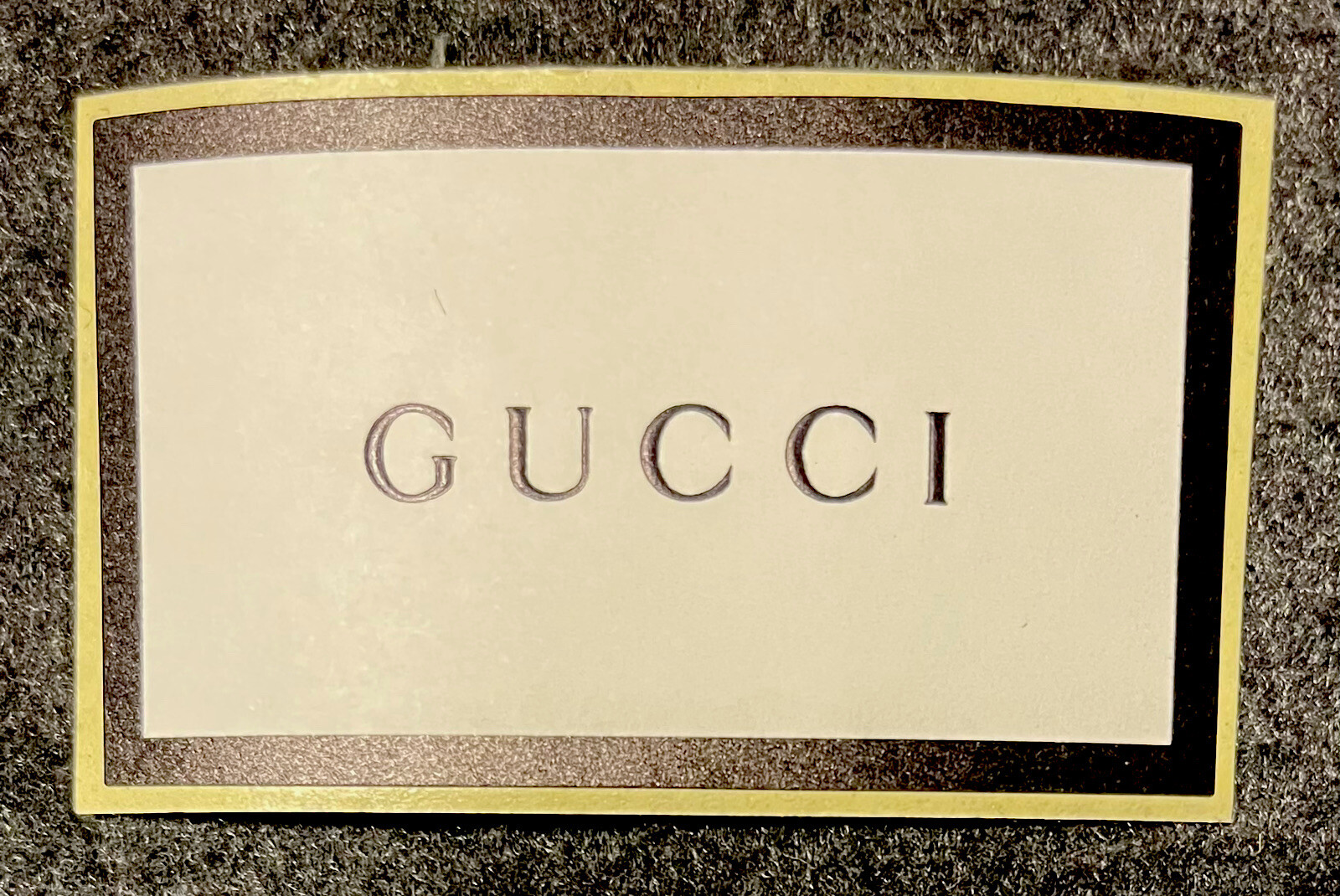 10 Authentic GUCCI Black & White Label Stickers - 2.75” x 1.5” Inches gallery