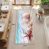 Coastal Beach Bathroom Runner Rug 24 x 60 Non Slip Ocean Bathroom Decor Absor... gallery