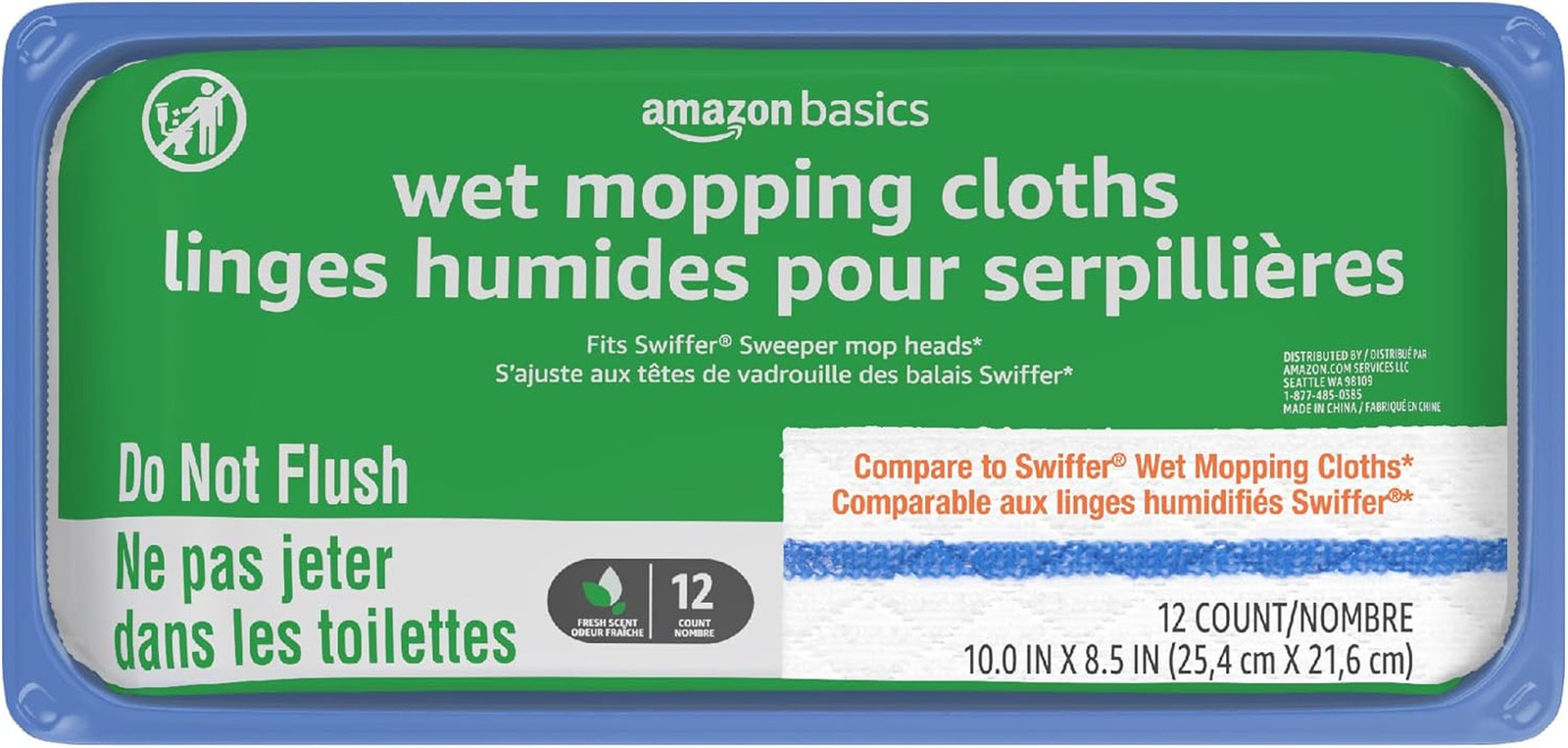 Wet Mopping Cloth Refills, 12 Count (Fits Swiffer Sweeper Mop Heads) gallery