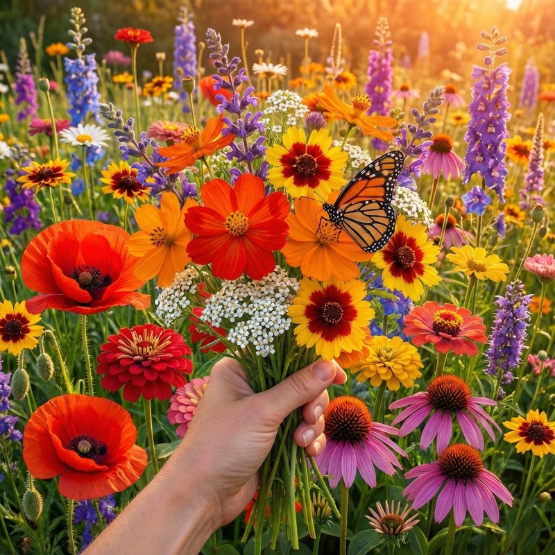 Landscaper's Pack EVERYTHING Wildflower Mix: Heirloom Non-GMO 5000+ Seeds! gallery