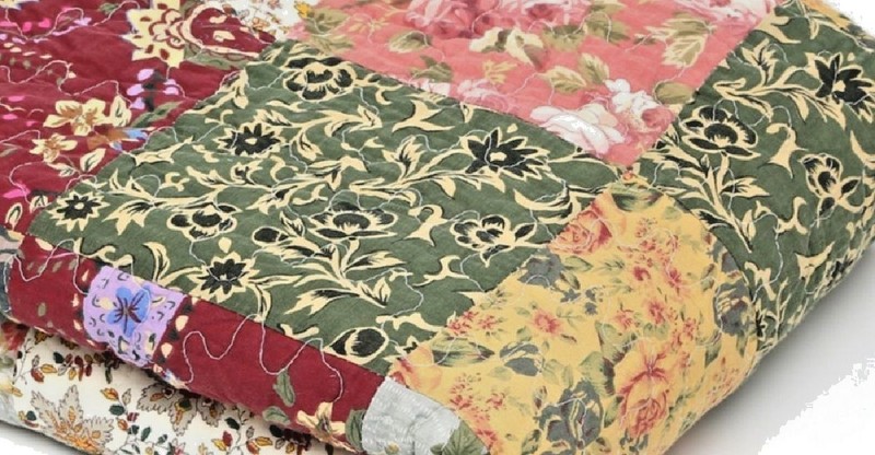 Throw Blanket Floral Paisley Patchwork Design Cotton Quilted Sofa Chair Cover gallery
