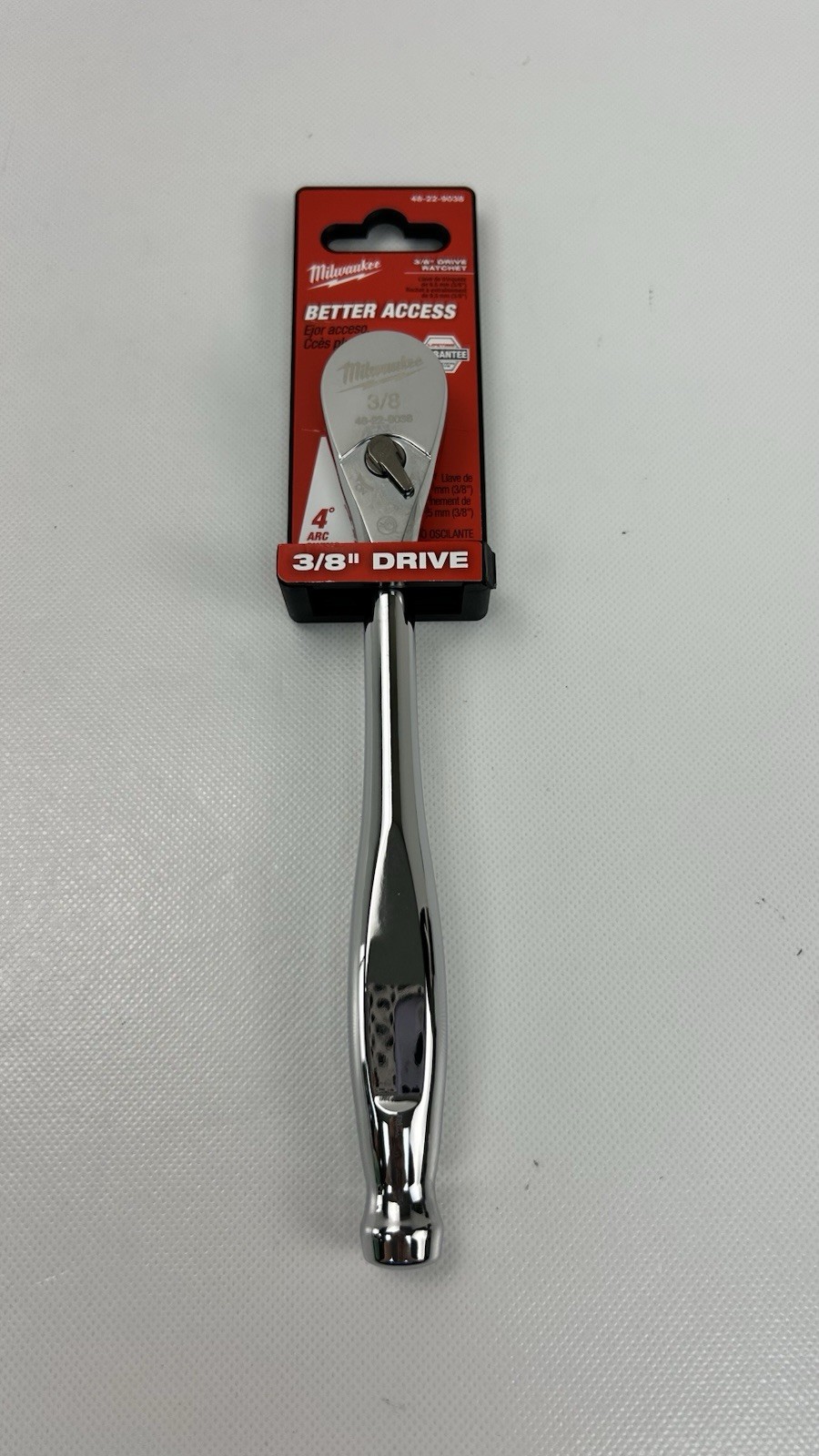Milwaukee 48-22-9038 All-Chrome 3/8" Drive Ratchet gallery