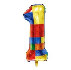 30″ Building Blocks Balloon Stacking Brick Giant Birthday Party Decoration UK