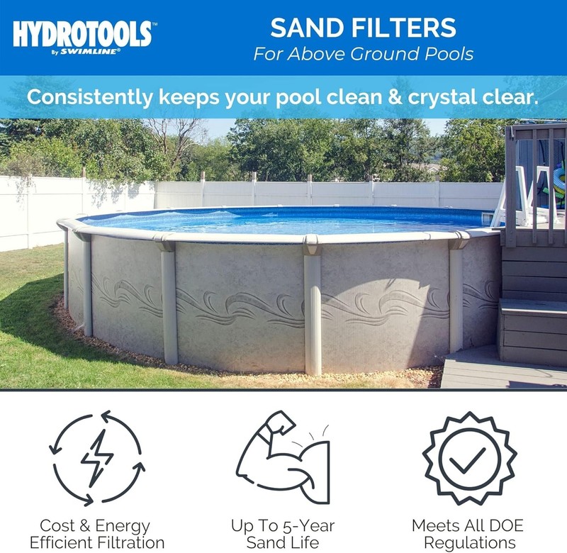 Efficient 12" Hydrotools Sand Filter with 1980 GPH Pump for Above-Ground Pools gallery