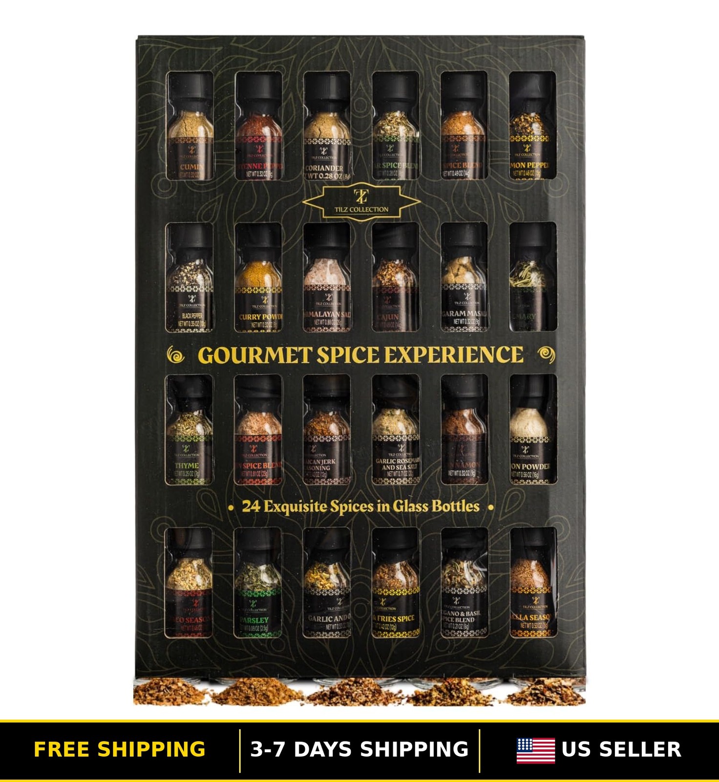 24 Gourmet Spice Collection for Cooking, Grilling, Rubs, and Herbs gallery