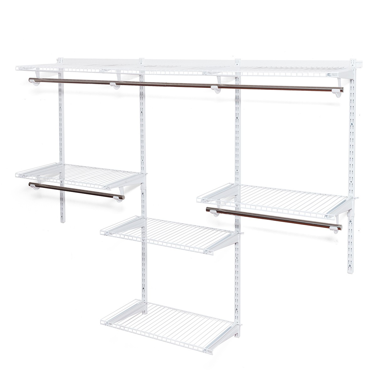 Wall Mounted Adjustable Closet Organizer Custom Metal Closet Storage Organizer gallery