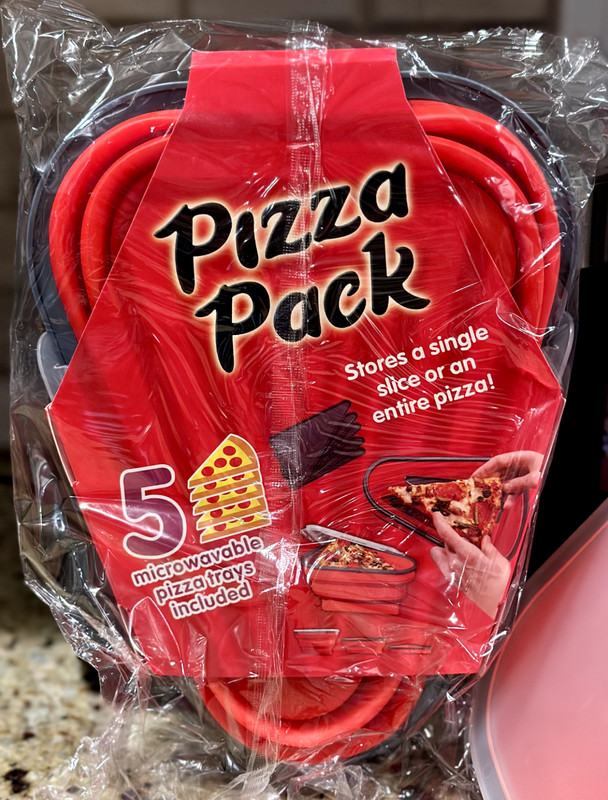 Ultimate Pizza Pack Storage Container Reusable Foldable Portable Microwavable! gallery
