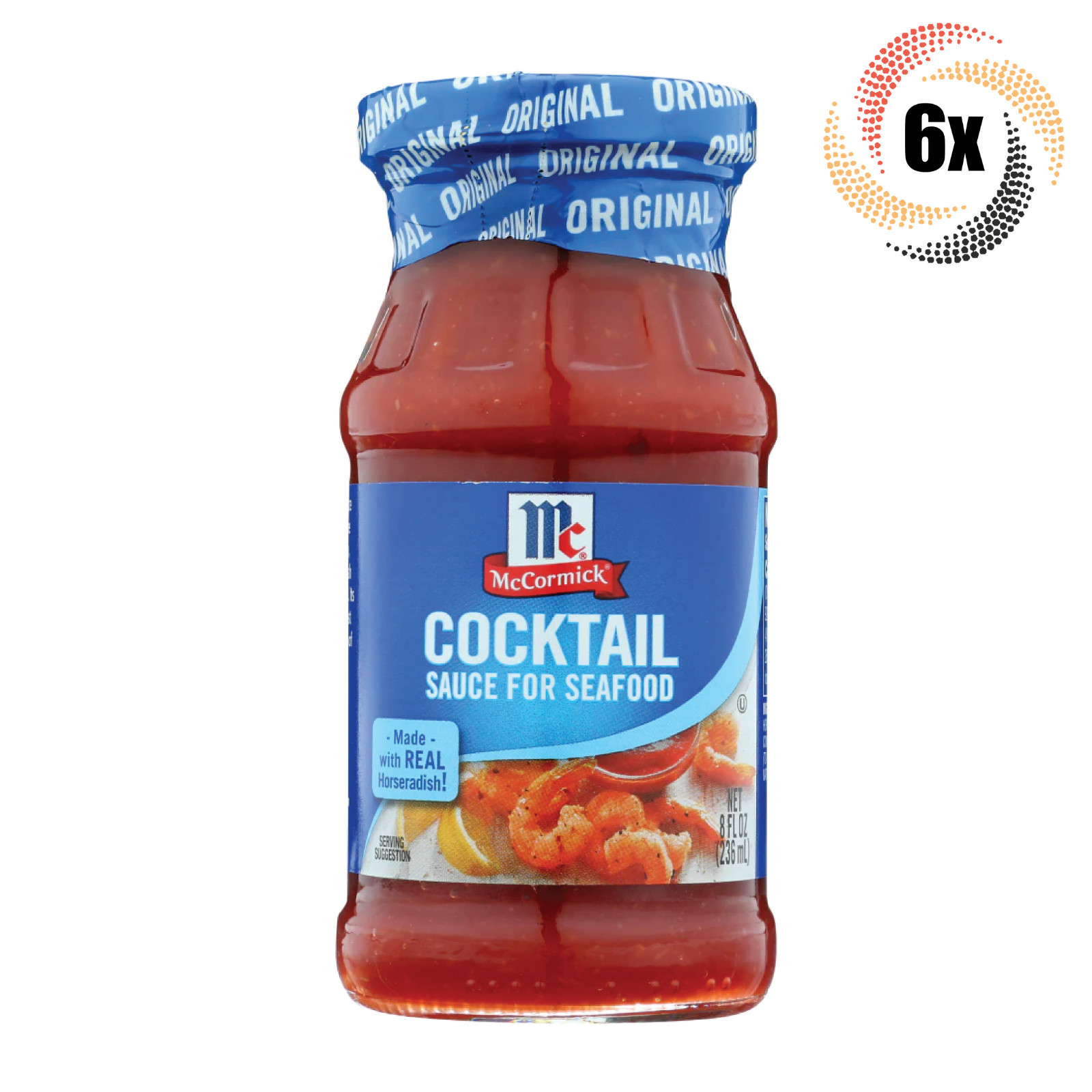 6x Jars McCormick Original Cocktail Seafood Sauce | 8oz | Real Horseradish gallery