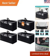 Extra Large Moving Boxes-Moving Bags with Zipper, Carrying Handles and Tag Po…