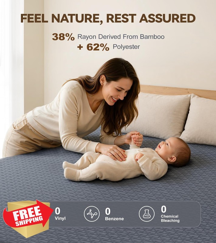 Biteany King Waterproof Mattress Protector 8"-21" gallery