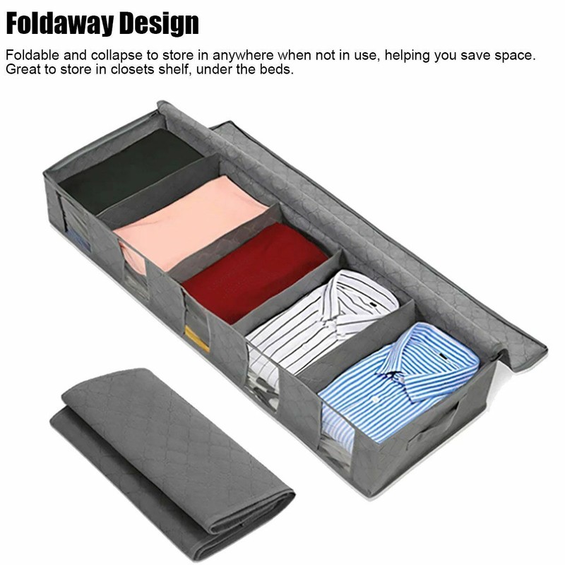 Under-Bed Foldable Organizer Under the Bed Storage Bag Box for Clothes Blankets gallery