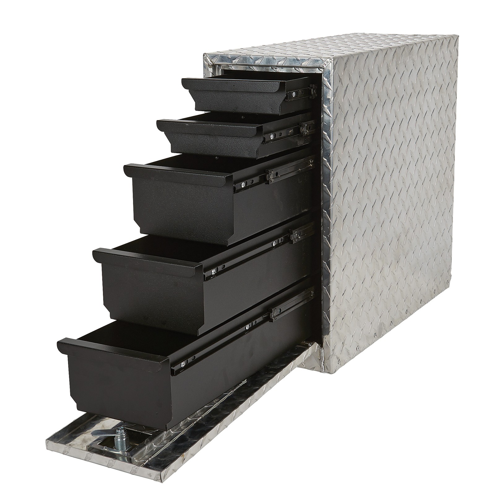 Ironton 5-Drawer Sidebed Storage Truck Box, Aluminum, 20in.–47in.W gallery