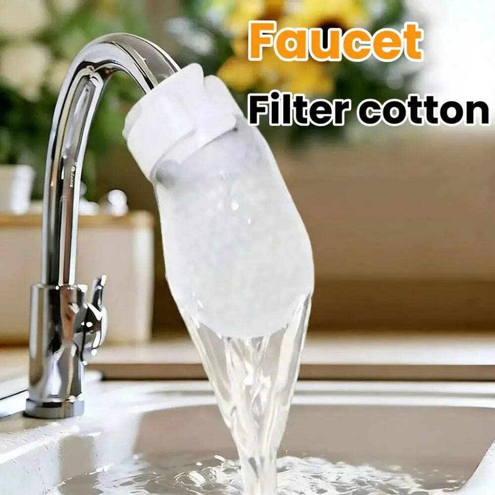 Faucet Filter Cotton Anti-Splash Tap Water Purifier Universal Kitchen Bathroom gallery
