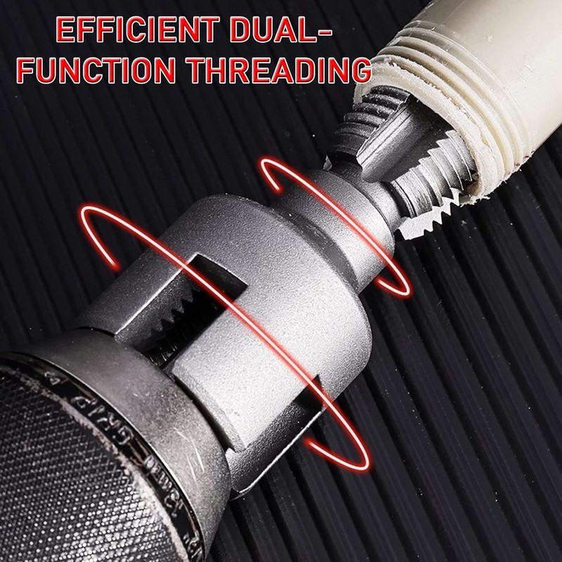 2Pcs 1/2'' 3/4'' Water Pipe Threading Tool Integrated Internal & External Pipe gallery