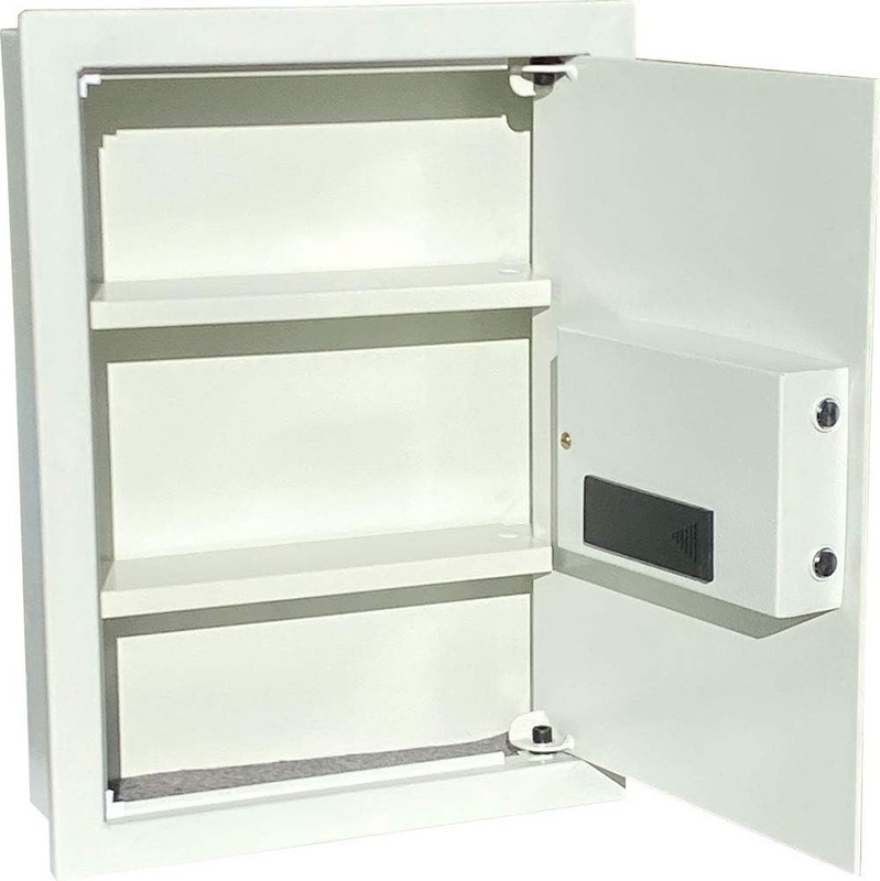 DIGITAL ELECTRONIC FLAT RECESSED WALL SAFE SECURITY BOX JEWELRY OPEN BOX gallery