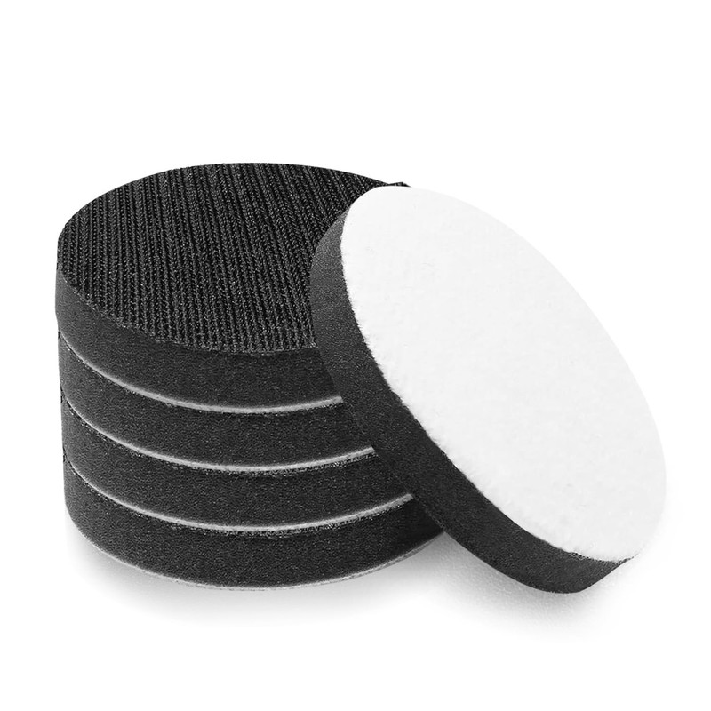 3 Inch (75mm) Hook and Loop Soft Foam Buffering Pad for 3" Sanding Pad, 5 Pack gallery