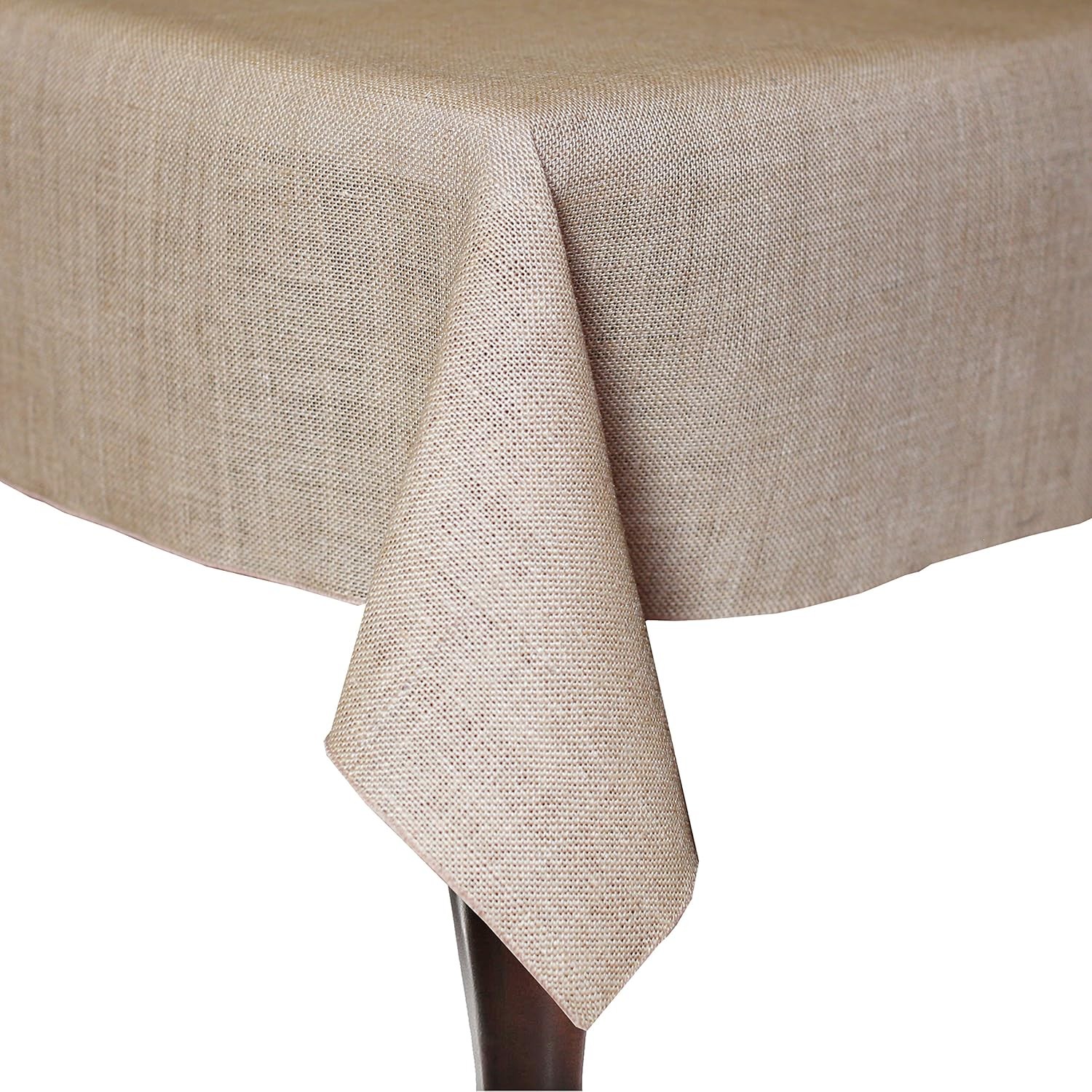 Burlap 72 x 120-Inch Rectangular Jute Tablecloth Natural gallery