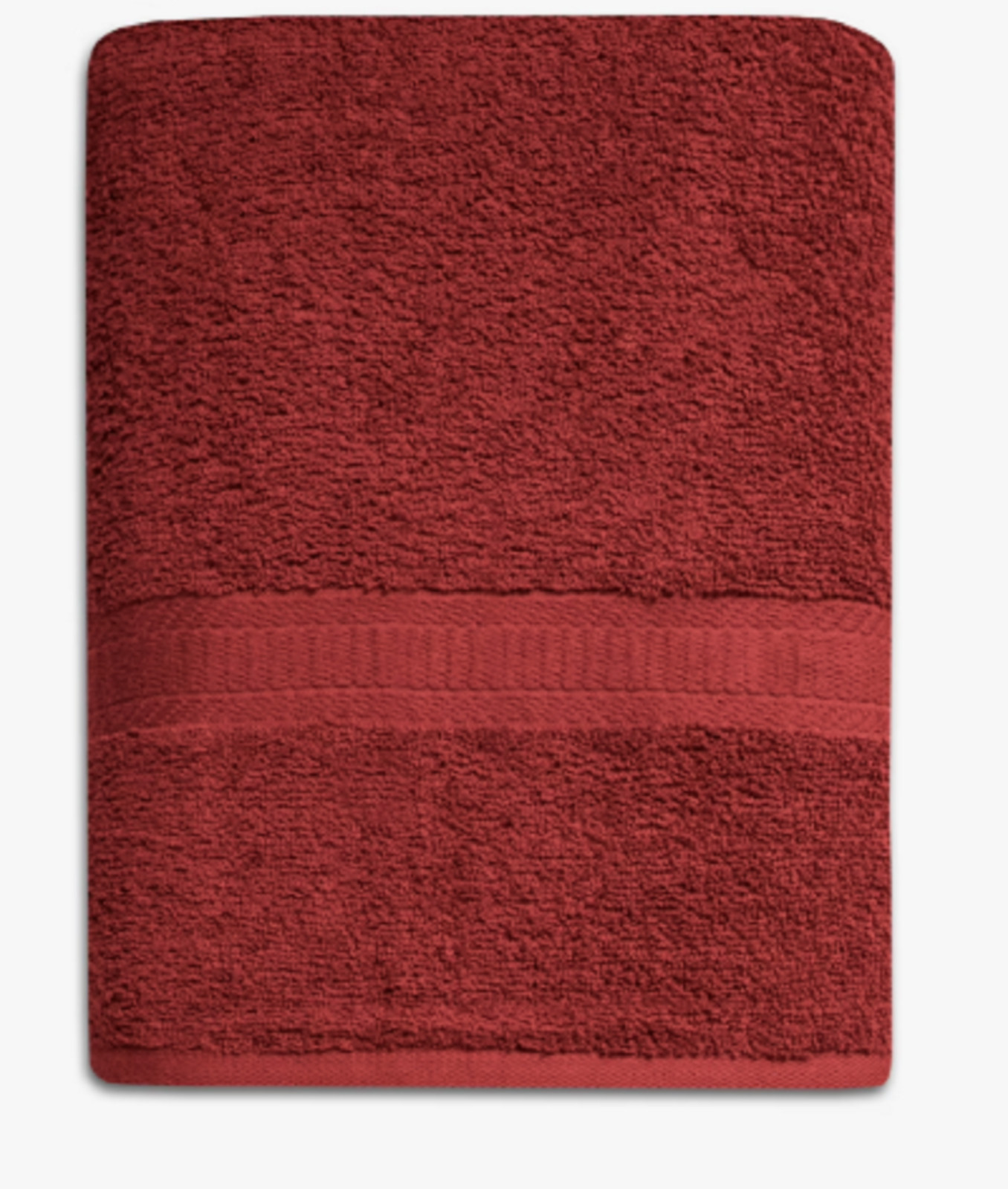 Mainstays Basic Bath Towel, Soft 100% Cotton and Highly Absorbent Bath Towel,Red gallery