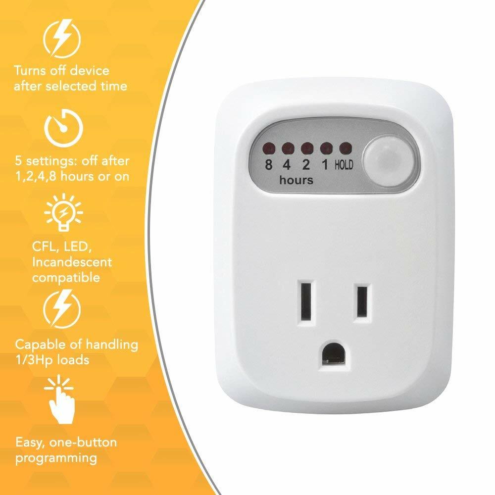 Simple Touch Auto Shut-Off Safety Outlet Multi Times Electrical Countdown Timer gallery