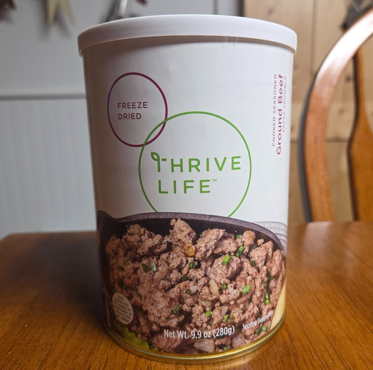 Thrive Life GROUND BEEF ~ 7 Servings ~ Shelf Life 25 Years ~ Emergency Food gallery