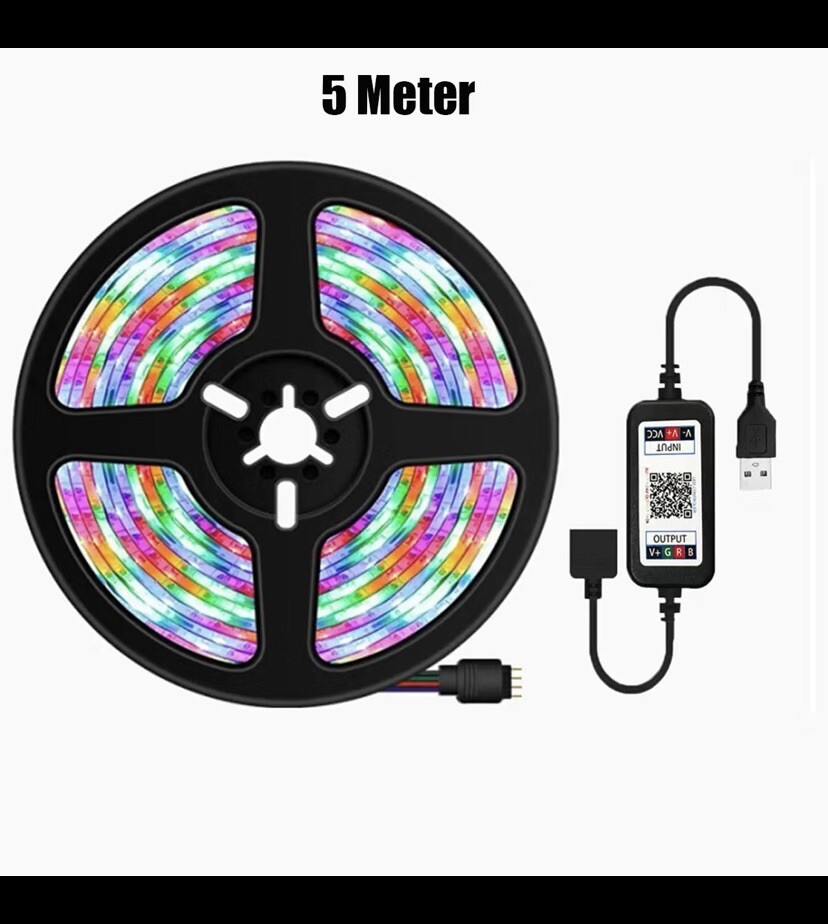 LED Light Strip 16.4ft (5 Meter), 60 LEDs, Atmosphere Lighting, App Controlled gallery