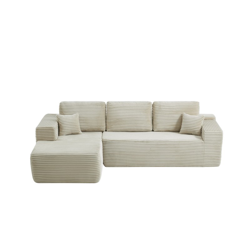 105" Cloud Sectional Couch with L-Shape Chaise,Modern Modular Sofa with Deep Sea gallery