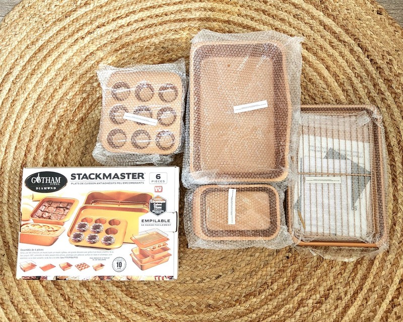 Gotham 6 Pc Srackmaster Ceramic Copper Titanium Bakeware Set Non Stick NEW gallery