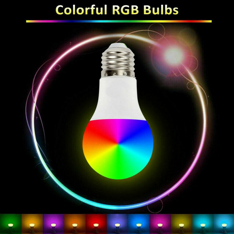4pcs Remote Control Color Changing Light RGB LED Bulbs Dimmable Party Lights gallery