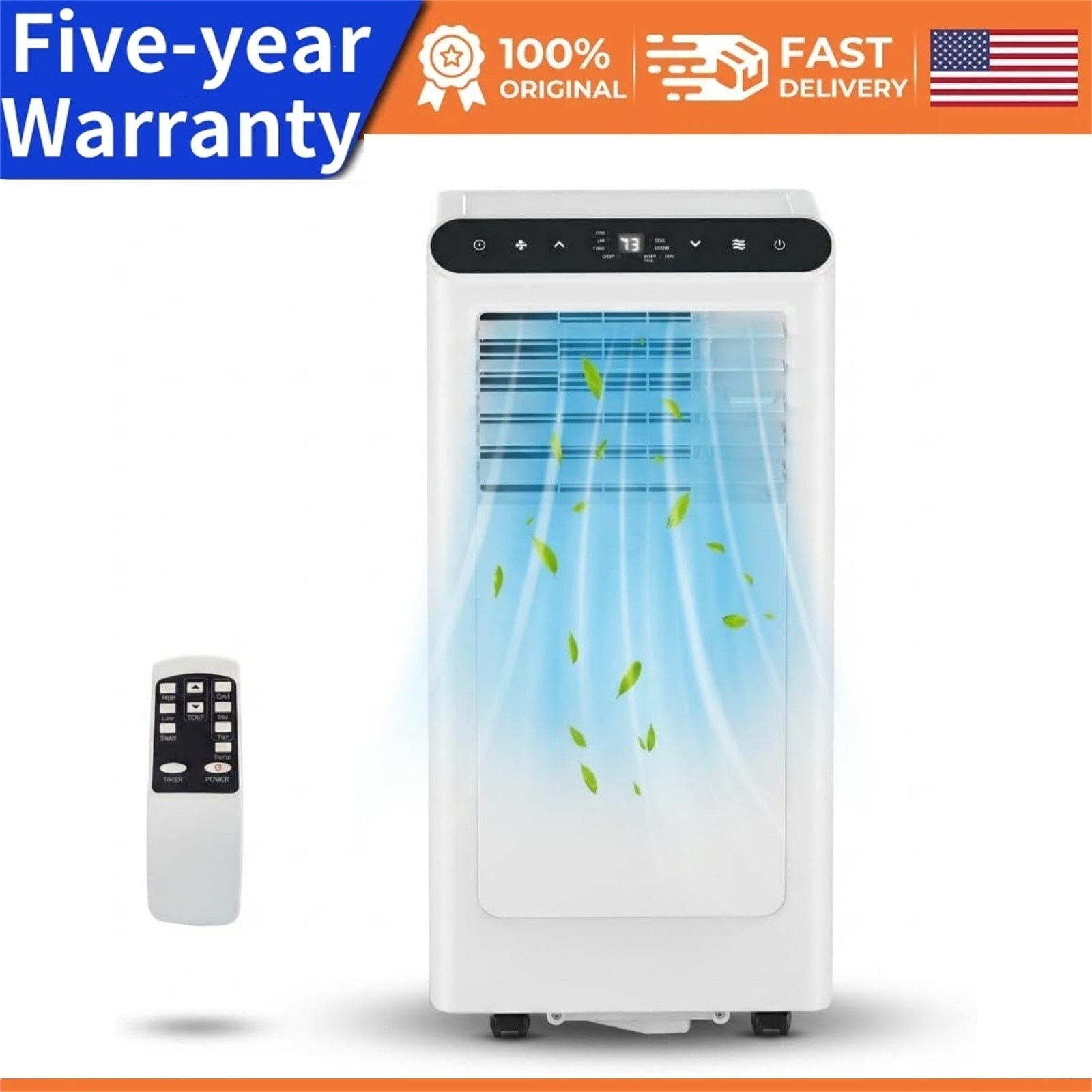8,000 BTU Portable Air Conditioner for Rooms Up to 350 Sq. ft Dehumidifier Fan gallery