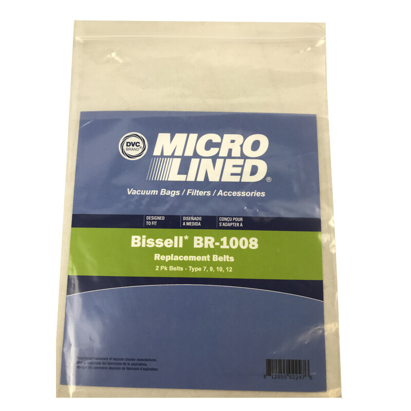 Bissell Replacement Vacuum Belts Styles 7, 9, 10, 12 by DVC 2 Pack gallery