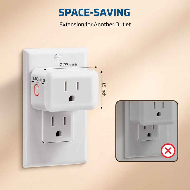 Wireless Remote Control Outlet, Light Switch, 100FT Range,1 Remote and 3 Outlets gallery