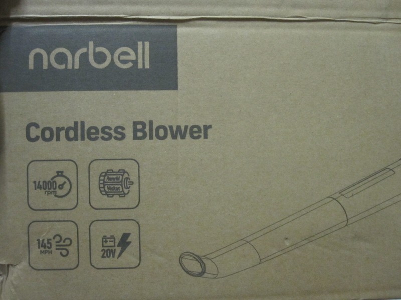 Narbell NT30001 Lightweight Cordless 20V Leaf Blower +battery + Charger New gallery