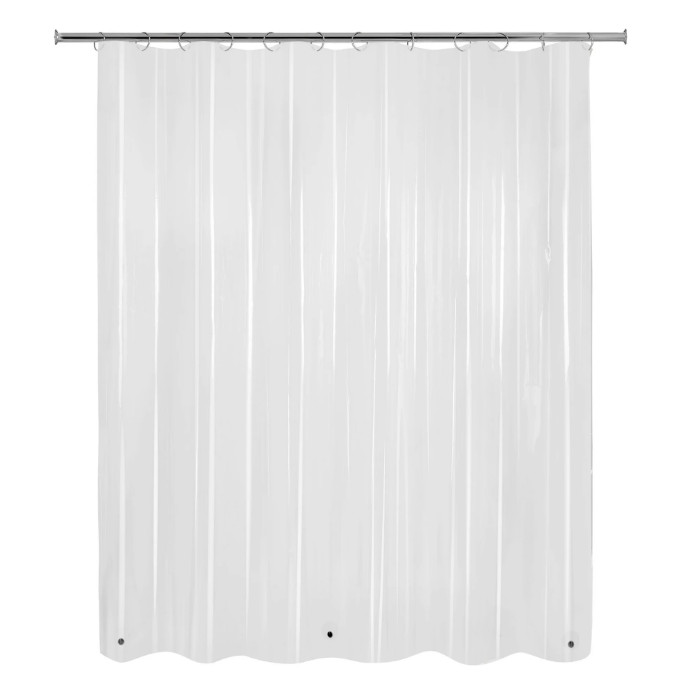 Mainstays Light Weight PEVA Shower Liner, Clear gallery