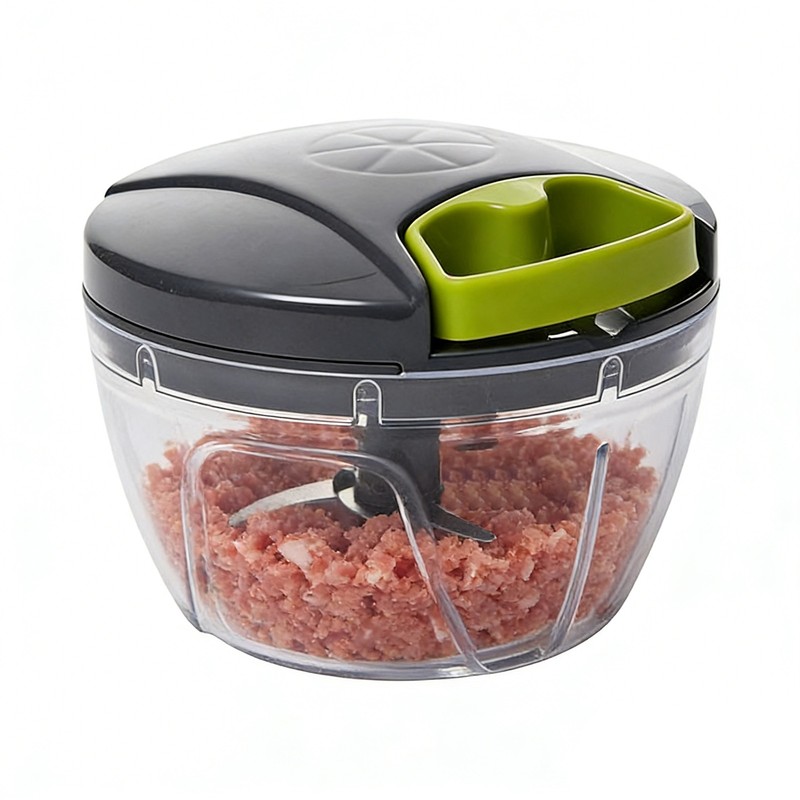 Portable Hand Pull String Garlic Mincer, Manual Food Chopper, Onion Chopper gallery