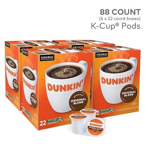 Dunkin' Original Blend Coffee, Medium Roast, K-Cup Coffee Pods, 88 Count gallery