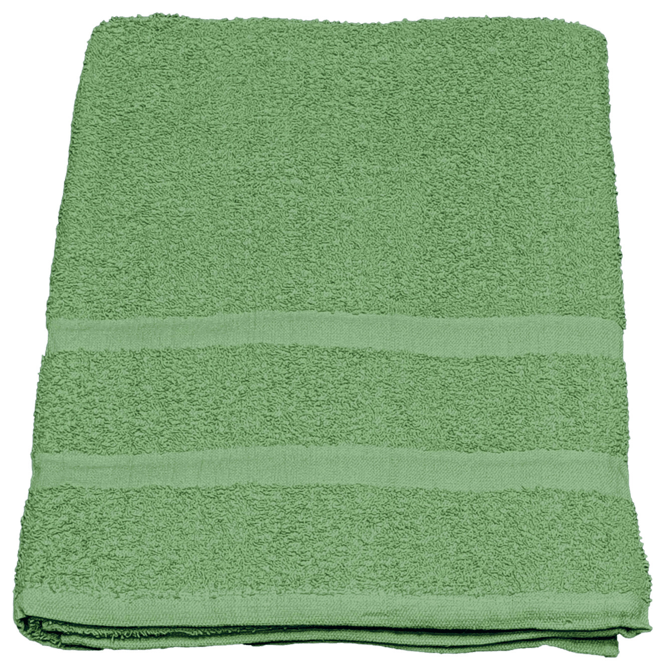 2 Piece - Hotel & Spa Pool Beach Towels 100% Ring Spun Cotton Solid Green gallery