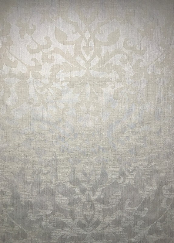 Embossed Flocking Wallpaper Ivory Flock Textured Flocked Damask Velvet rolls 3D gallery