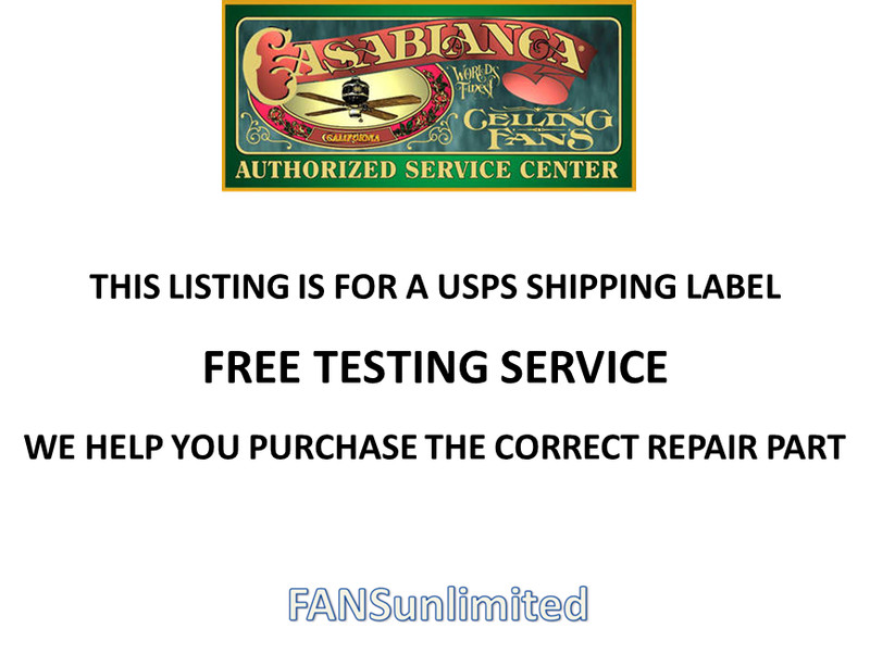USPS Shipping Label TESTING SERVICE For Your Casablanca Ceiling Fan W-32 Control gallery