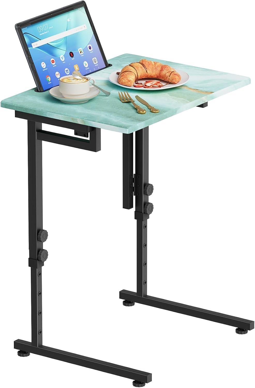 Adjustable Height Tv Tray Table,Portable Folding Tv Tray Dinner Snack Trays T... gallery