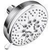 High Flow Bathroom Fixed Shower Head, 1.75 GPM, Polished Chrome 5 Setting 4 Inch gallery