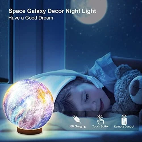3D LED Planetary Lamp - 16 Colors, Adjustable Brightness, ETC. gallery
