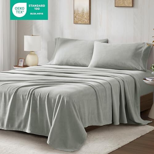 True North by Sleep Philosophy Micro Fleece Bed Sheet Assorted Sizes , Colors gallery