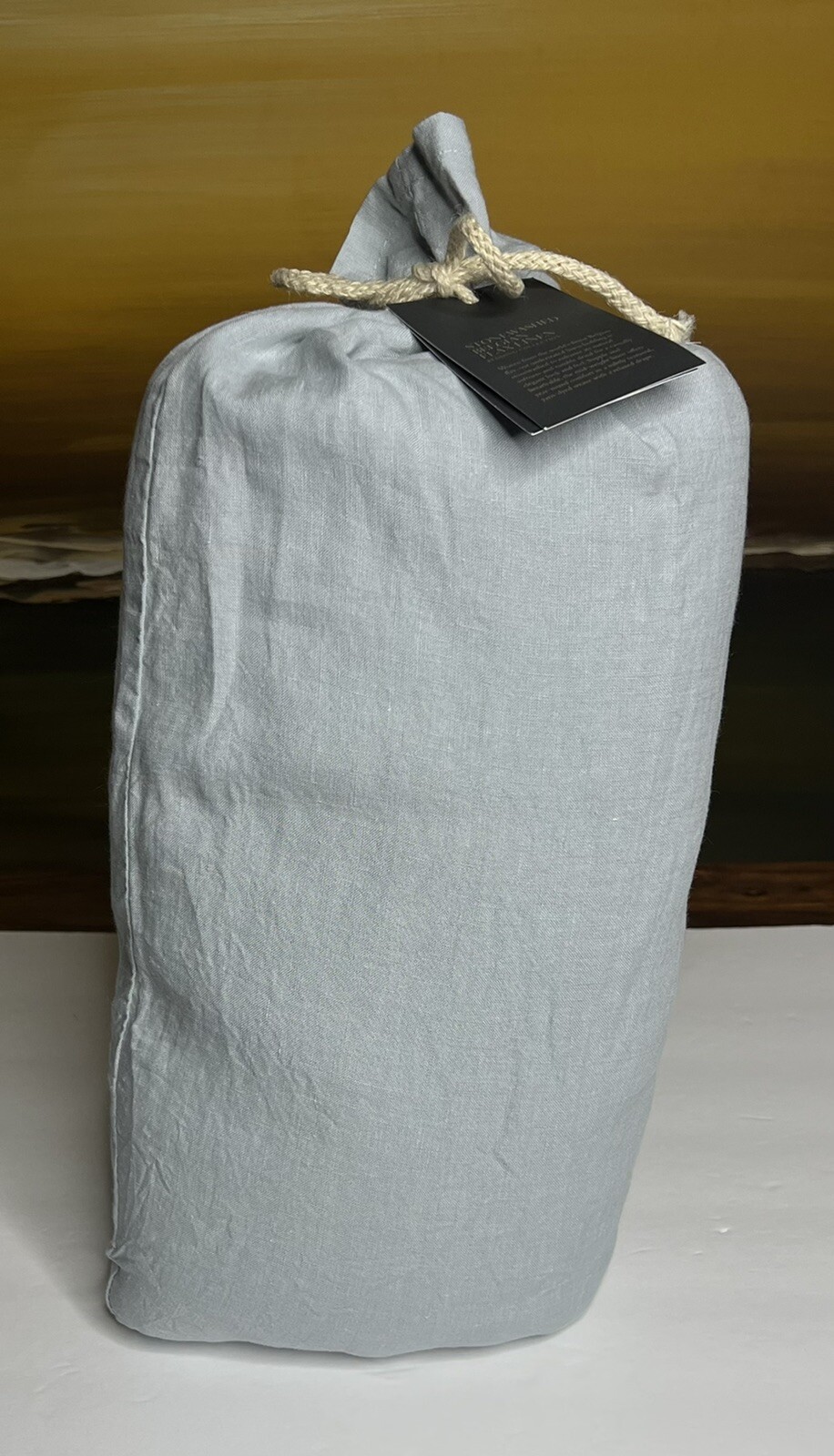 Restoration Hardware Stonewashed Belgian Linen Duvet Cover Full/Queen Lt Spruce gallery